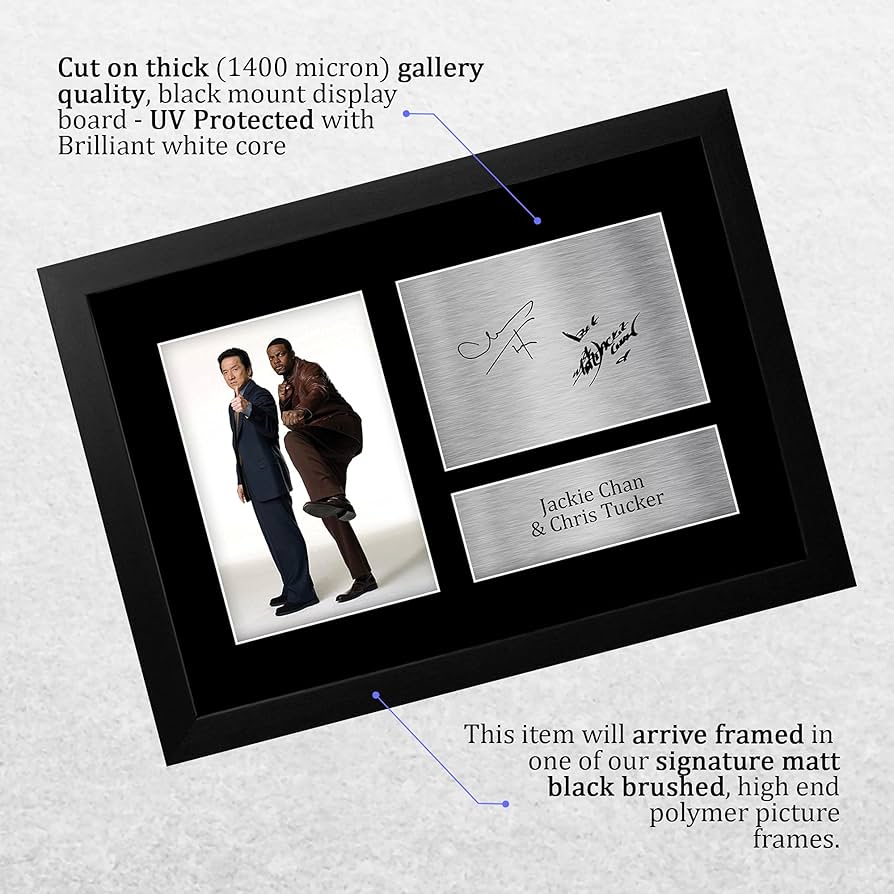 ジャッキー・チェンとクリス・タッカー直筆サイン入り2Lサイズ写真… Amazon.co.jp: HWC Trading FR A4 ジャッキー・チェン クリス